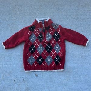 The Children’s Place 6-9 months quarter zip-up sweater